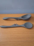 Rachael Ray's Lazy Kitchen Set Including Spoon & Ladle. Gray, Lot Of 2. Fixed Price $10.00.