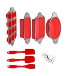 Boxiki Kitchen 13-PIECE Non-stick Silicone Bakeware Set With Cake Pan, Browni.... Fixed Price $131.31.
