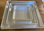New Wilton Performance Square Cake Pans 3 Piece Set Baking Wedding Bridal Shower. Fixed Price $39.74.
