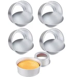Xzjmy 5 Pack Non-stick Deep Aluminum Round Cake Pan With Removable Bottom,min.... Fixed Price $19.83.