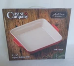 Artisan Stoneware Cuisine Company Square Baking Dish Bakeware Da Vinci 11.5". Fixed Price $10.99.