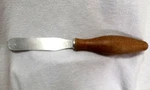 Vintage Ergonomic Wood Handle Cake Icing Frosting Spatula Spreader Utensil. Fixed Price $6.88.