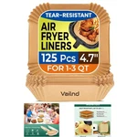Eco-friendly 4.7 Inch Square Air Fryer Liners For Clean Cooking Enjoyment. Fixed Price $24.99.