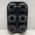 Nordic Ware 6 Mini Bundt Muffin Cake Pan 3 Mold Patterns Black Non-stick 14 X9. Fixed Price $19.95.