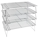 Kitchenatics 4-TIER Stackable Cooling Racks For Baking, 100% Stainless Steel .... Fixed Price $46.30.