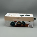 New Crofton Ceramic 2-PACK Mini Green Pumpkin Casserole Dish .4 Qt 379ML Each. Fixed Price $19.99.