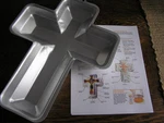 Wilton Cross Christening Confirmation Cake Pan Mold #502-2502 W/ Instructions. Fixed Price $13.99.