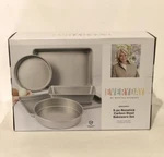 Martha Stewart Carbon Steel Nonstick Bakeware 5 Pc. Set Baking Sheet/cake Pans. Fixed Price $49.99.