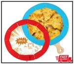 Crust Shield Adjustable Silicone Pie Protectors, 2-PACK, Red & Blue, 8-11. Fixed Price $10.10.