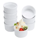 Porcelain Ramekins 4OZ,SET Of 8, Souffle Dishes, Oven Safe Bowls Serv.... Fixed Price $22.51.