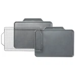 All-clad Pro-release Nonstick Bakeware Set 3 Oven Safe Piece, Gray. Fixed Price $140.54.