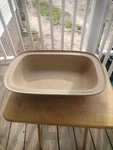 Pampered Chef Stoneware Rectangular Lid/pan. Fixed Price $32.00.