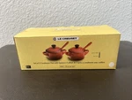 Le Creuset Of 2 Condiment Pots White 3 Oz Stoneware (pre-owned). Fixed Price $79.00.