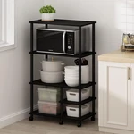 Turn-n-tube Bakers Rack With Wheels, 4-TIER Kitchen Storage Cart,. Fixed Price $161.99.