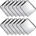 Zopeal 12 Pieces Baking Sheet Pan Cookie Set 10 X 8 Inch, Silver. Fixed Price $79.37.