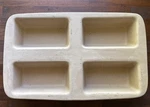 Pampered Chef Stoneware Mini Loaf Pan (1418) No Box. Fixed Price $29.99.