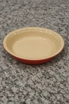 Creuset Stoneware Pie Dish 9 Dimpled Edges Carmin. Fixed Price $64.00.