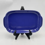 Corningware Cw 1.9 Qt Casserole Dish Blue Stoneware Shallow Baker 13X9 Rectangle. Fixed Price $15.94.