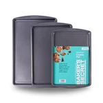 Baker's Secret Piece Non-stick Cookie Pan Baking Sheets 13" 15" & 17" Nip. Fixed Price $34.95.