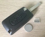 Repair Kit For Peugeot 207 407 Partner Expert 3 Button Remote Flip Key. Fixed Price $15.99.