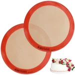 Silicone Baking Mats, 2 Pcs Round For 9 Inch Cake Pan, Non-stic.... Fixed Price $16.85.
