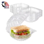 Dart 5" Clear Hinged Food Sandwich Take-out Container Cupcake Cookie Favor. Fixed Price $48.98.