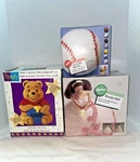 Lot Of 3 Wilton Cake Pans Doll Wonder Barbie Pooh Sport Balls Mold Nib. Fixed Price $32.95.
