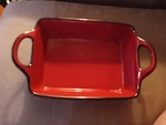 Mr. Food Test Kitchen Red Medium Lasagna Baking Dish. Fixed Price $14.99.