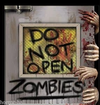 New-do Not Open-zombie Attack Laboratory Door Cover Mural Horror Prop Decoration. Fixed Price $7.97.