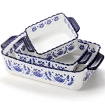 Soujoy 3 Pack Porcelain Bakeware Set Rectangular Baking Dishes Lasagna Pan For. Fixed Price $74.70.