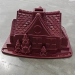 Nordic Ware Gingerbread House Cozy Village Cake Pan Lot Red Nonstick Holiday. Fixed Price $39.99.
