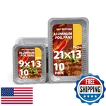 Cqkedma Aluminum Foil Pans 20 Pack, 9X13 10 21X13 Disposable Full. Fixed Price $81.13.