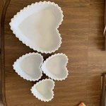 Heart Shaped Ceramic Baking Set- Chantal- Freezer/microwave/oven/dishwasher Safe. Fixed Price $65.00.