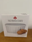 The French Chefs Porcelain Souffle Dish Nib. Fixed Price $22.97.