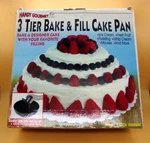 Handy Gourmet 3 Tier Bake & Fill Cake Pan Non-stick. Fixed Price $15.00.