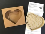 Nib Pampered Chef Patriotic Heart Stoneware Mold. Fixed Price $7.95.