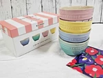 Creuset Rice Bowl Dessert Of 4 Sorbet Collection Pastel Color 10OZ. Fixed Price $120.00.