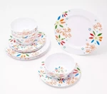 Temp-tations 12-PIECE Melamine Dinnerware Set H257198 Garden. Fixed Price $49.95.