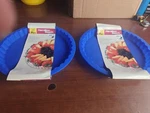 2 Hamilton Beach Silicone Quich Pie/flan Pan 11 Inch Baking Dish Nonstick Pizza. Fixed Price $24.88.