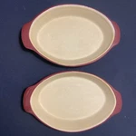 Pampered Chef Family Heritage # 60604 Small Oval Baking Dish - Set Of 2. Fixed Price $39.99.