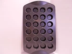 Wilton Cookie 24 Round Shape Pan Small Cupcakes Nonstick Baking Dimensional. Fixed Price $13.49.