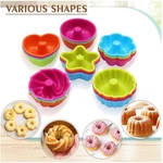 Colorful Silicone Donut Pan Set, Nonstick Muffin Mold. Fixed Price $29.39.