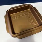 Set Of 2 Gibson Home Country Kitchen 8-INCH Square Baking Pans Embossed Floral. Fixed Price $19.99.