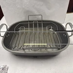 Circulon Nonstick Roasting Pan Roaster W/rack Large 18IN X 15IN 25LB Turkey. Fixed Price $15.99.