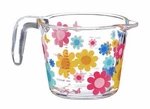 New Dolly Parton 2026 Summer Collection Cup Measuring Mod Floral Glass. Fixed Price $22.50.