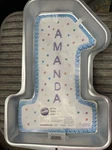 Wilton #1 Aluminum Cake Pan 2105-1194 13.5" X 8.5" 2" One New!. Fixed Price $14.99.