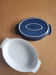 Aroma Blue Casserole Dish. 9 X 6.5 Inches. Set Of 2.. Fixed Price $12.00.