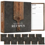 Kitchen Recipe Binder 11 X 12" - Wooden Pizza Peel Design With "my Favorite R.... Fixed Price $41.00.