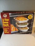 Wilton 3-TIER Oven Companion Baking Rack 15 1/2''X. 8 11/4'' Chrome. Fixed Price $12.00.