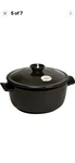 Emile Henry Cocotte Flame Round Stewpot Dutch Oven, 4.2 Quart Black. Fixed Price $139.95.